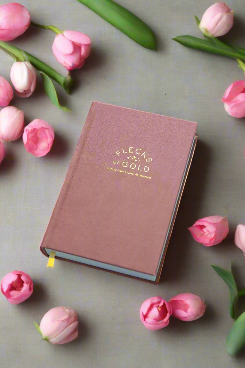 Flecks of Gold 3-Year Journal: Rose Vegan Leather