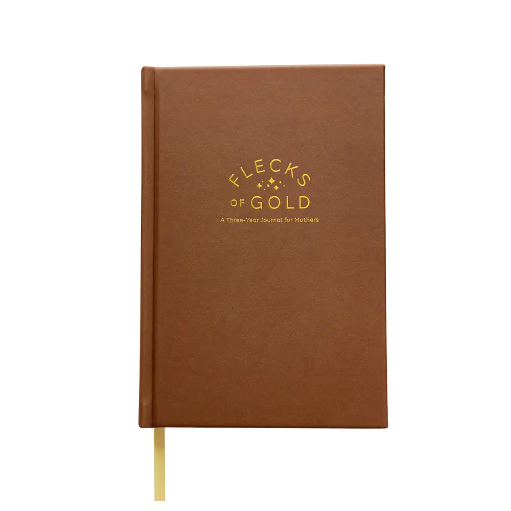 Flecks of Gold 3-year Journal: Camel Vegan Leather