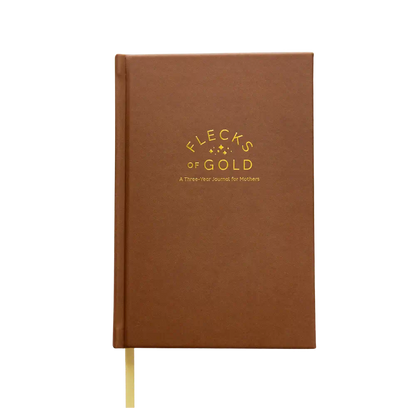 Flecks of Gold 3-year Journal: Camel Vegan Leather