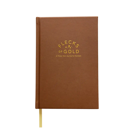 * NEW COLOR*  Flecks of Gold 3-year Journal: Camel Vegan Leather