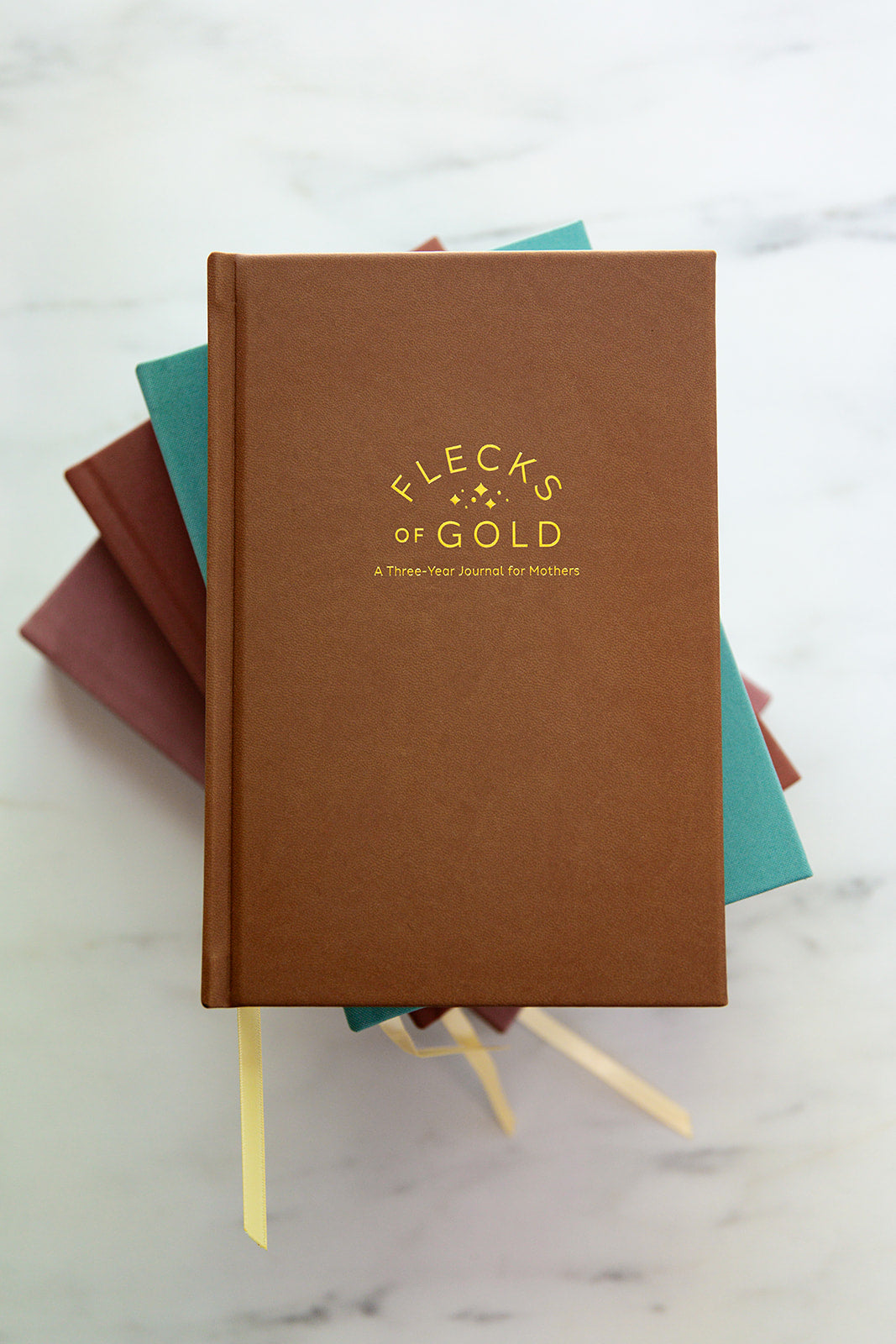 * NEW COLOR*  Flecks of Gold 3-year Journal: Camel Vegan Leather