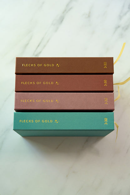 * NEW COLOR*  Flecks of Gold 3-year Journal: Camel Vegan Leather