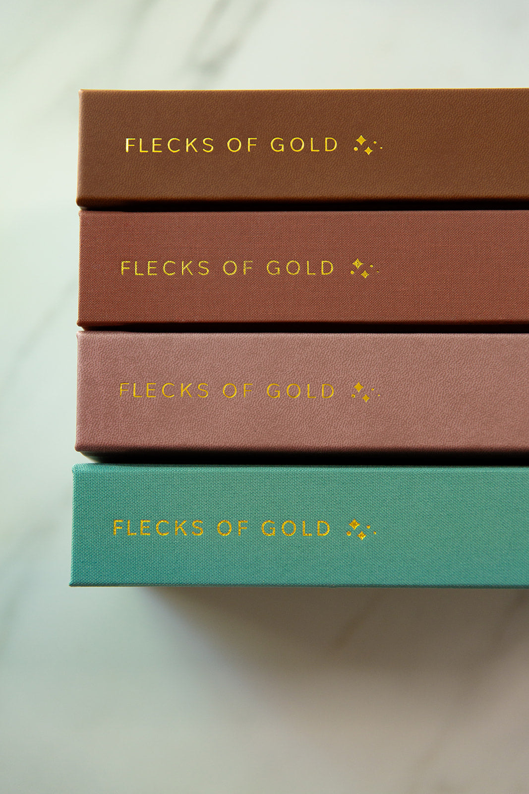 * NEW COLOR*  Flecks of Gold 3-year Journal: Camel Vegan Leather