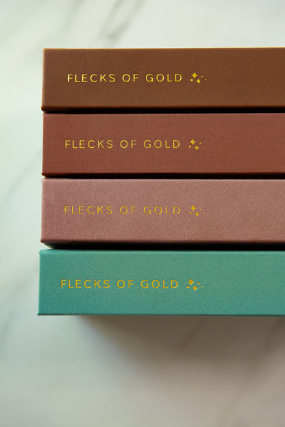 * NEW COLOR*  Flecks of Gold 3-year Journal: Camel Vegan Leather