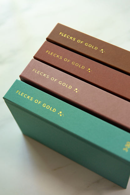 * NEW COLOR*  Flecks of Gold 3-year Journal: Camel Vegan Leather