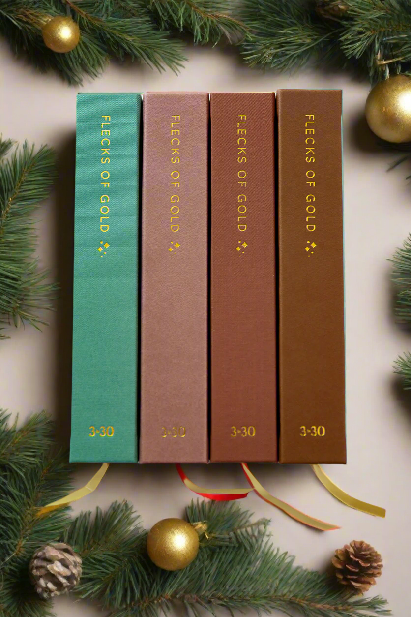 * NEW COLOR*  Flecks of Gold 3-year Journal: Camel Vegan Leather