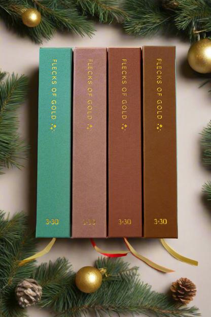 * NEW COLOR*  Flecks of Gold 3-year Journal: Camel Vegan Leather
