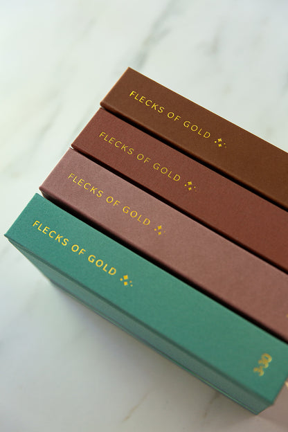 * NEW COLOR*  Flecks of Gold 3-year Journal: Camel Vegan Leather
