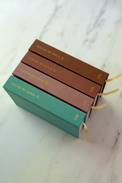 * NEW COLOR*  Flecks of Gold 3-year Journal: Camel Vegan Leather