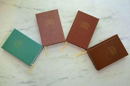 * NEW COLOR*  Flecks of Gold 3-year Journal: Camel Vegan Leather