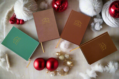 * NEW COLOR*  Flecks of Gold 3-year Journal: Camel Vegan Leather