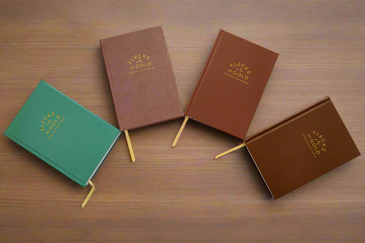 * NEW COLOR*  Flecks of Gold 3-year Journal: Camel Vegan Leather