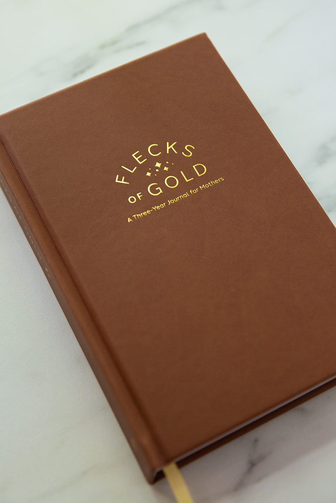* NEW COLOR*  Flecks of Gold 3-year Journal: Camel Vegan Leather