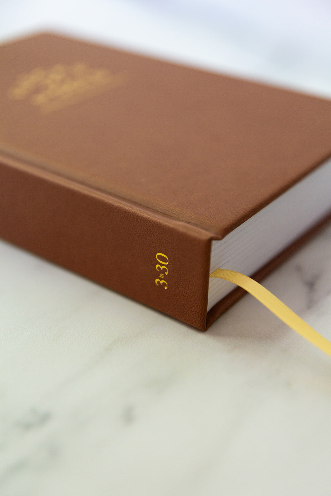 * NEW COLOR*  Flecks of Gold 3-year Journal: Camel Vegan Leather