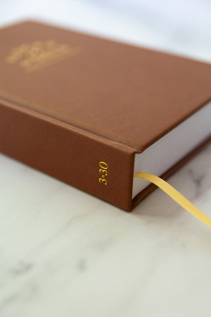 * NEW COLOR*  Flecks of Gold 3-year Journal: Camel Vegan Leather