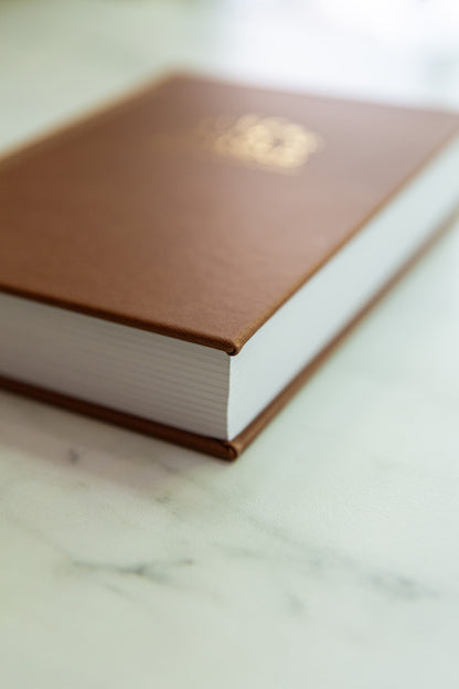 * NEW COLOR*  Flecks of Gold 3-year Journal: Camel Vegan Leather
