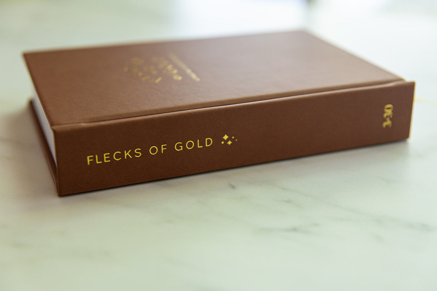 * NEW COLOR*  Flecks of Gold 3-year Journal: Camel Vegan Leather