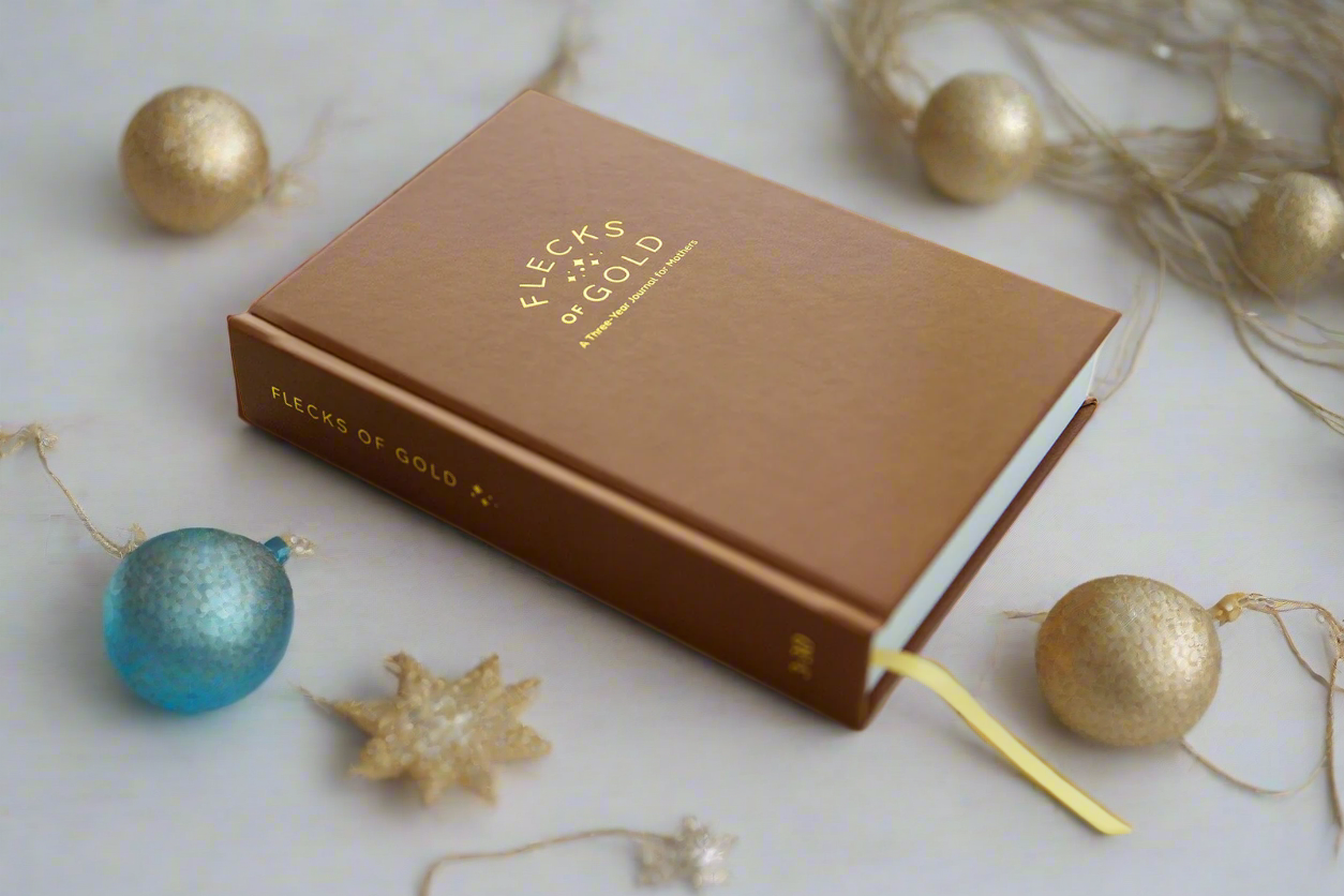 * NEW COLOR*  Flecks of Gold 3-year Journal: Camel Vegan Leather