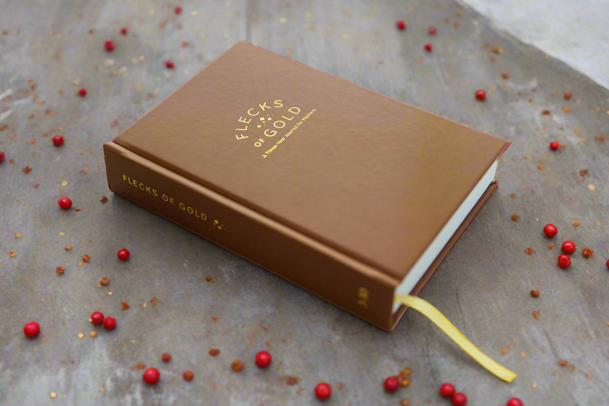 * NEW COLOR*  Flecks of Gold 3-year Journal: Camel Vegan Leather