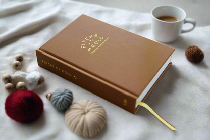 * NEW COLOR*  Flecks of Gold 3-year Journal: Camel Vegan Leather