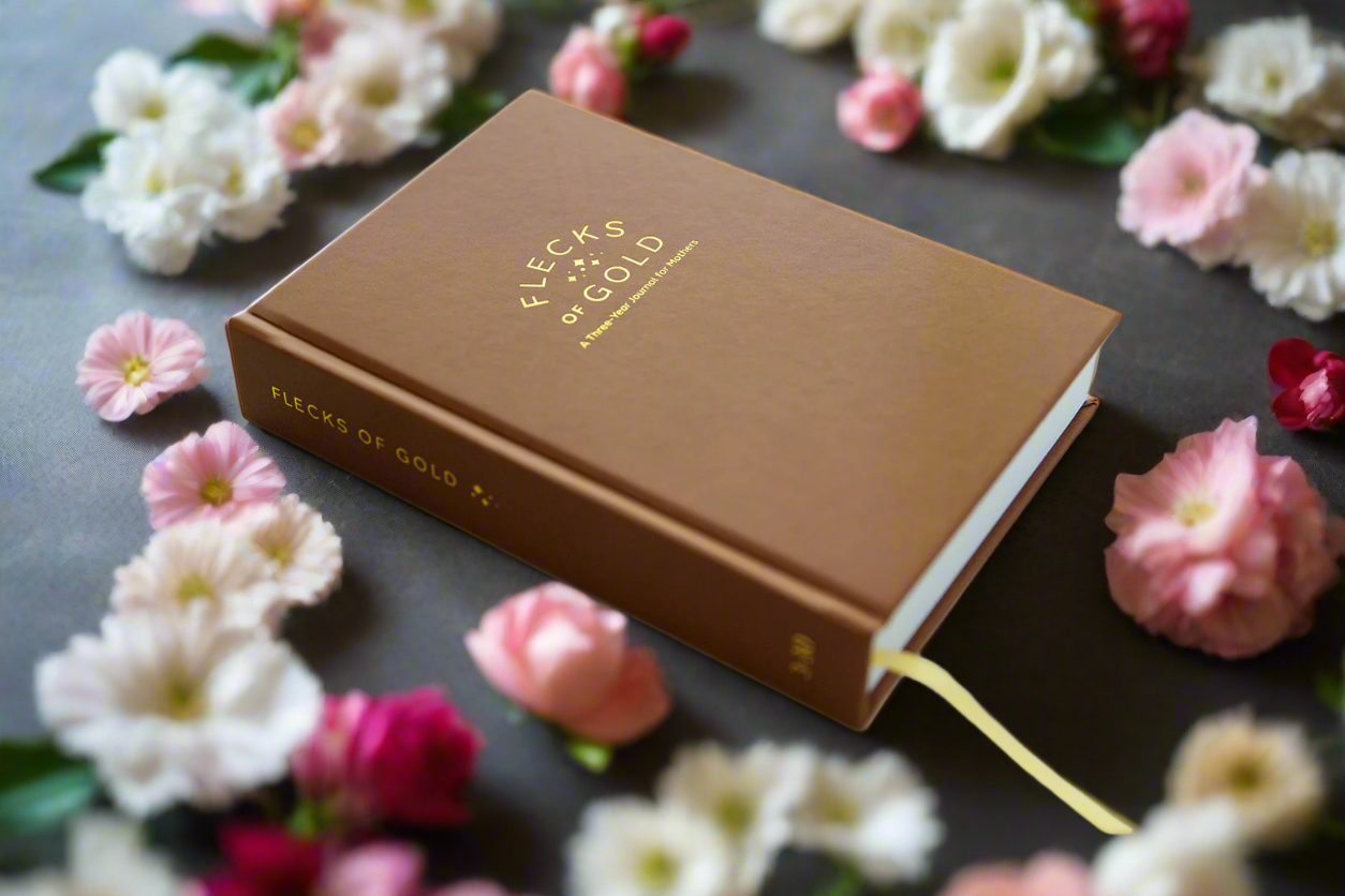 * NEW COLOR*  Flecks of Gold 3-year Journal: Camel Vegan Leather