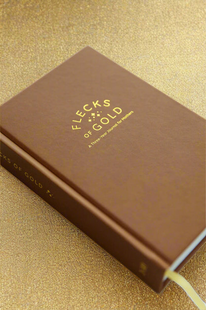 * NEW COLOR*  Flecks of Gold 3-year Journal: Camel Vegan Leather