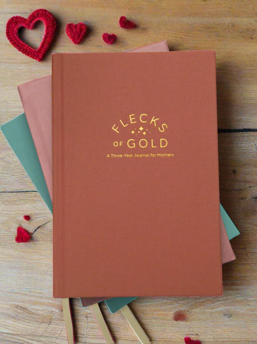 Flecks of Gold 3-Year Journal: Teal Linen