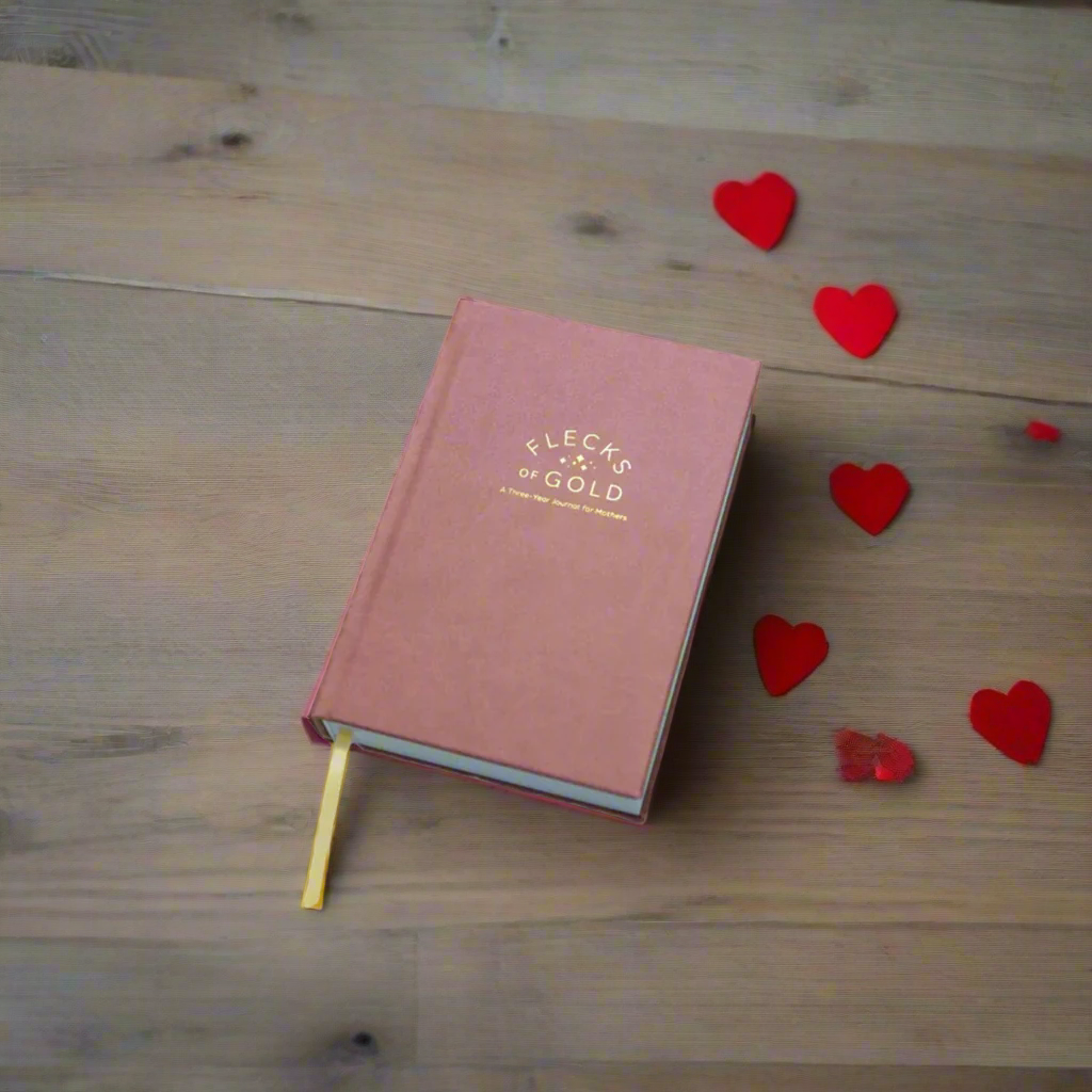 Flecks of Gold 3-Year Journal: Rose Vegan Leather