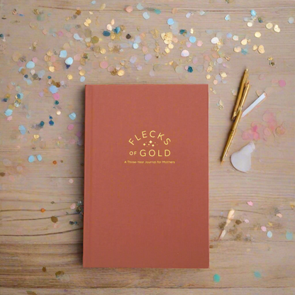 Flecks of Gold 3-Year Journal: Terracotta Linen