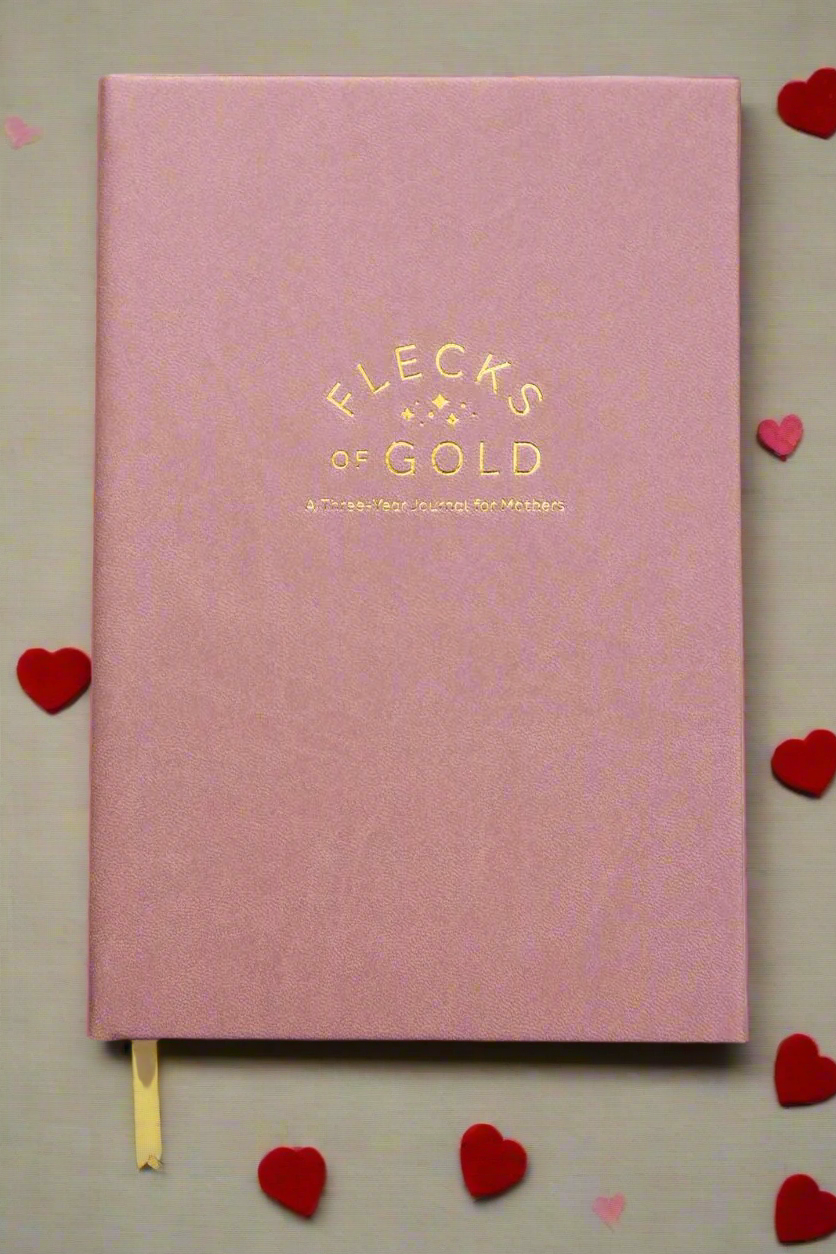 Flecks of Gold 3-Year Journal: Rose Vegan Leather