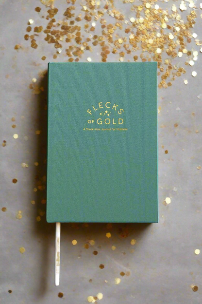 Flecks of Gold 3-Year Journal: Teal Linen