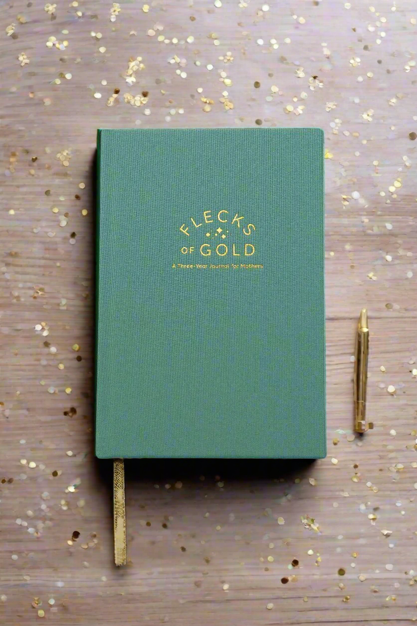 Flecks of Gold 3-Year Journal: Teal Linen