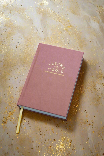 Flecks of Gold 3-Year Journal: Rose Vegan Leather