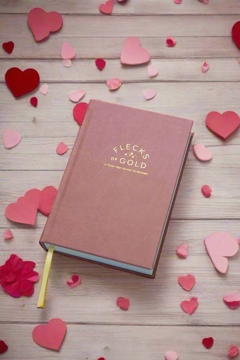 Flecks of Gold 3-Year Journal: Rose Vegan Leather