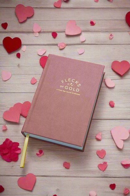 Flecks of Gold 3-Year Journal: Rose Vegan Leather