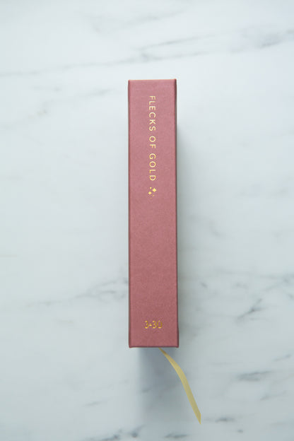 Flecks of Gold Journal: Rose Vegan Leather