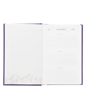 Load image into Gallery viewer, Purple Flecks of Gold Journal, a motherhood journal by 3 in 30 Podcast
